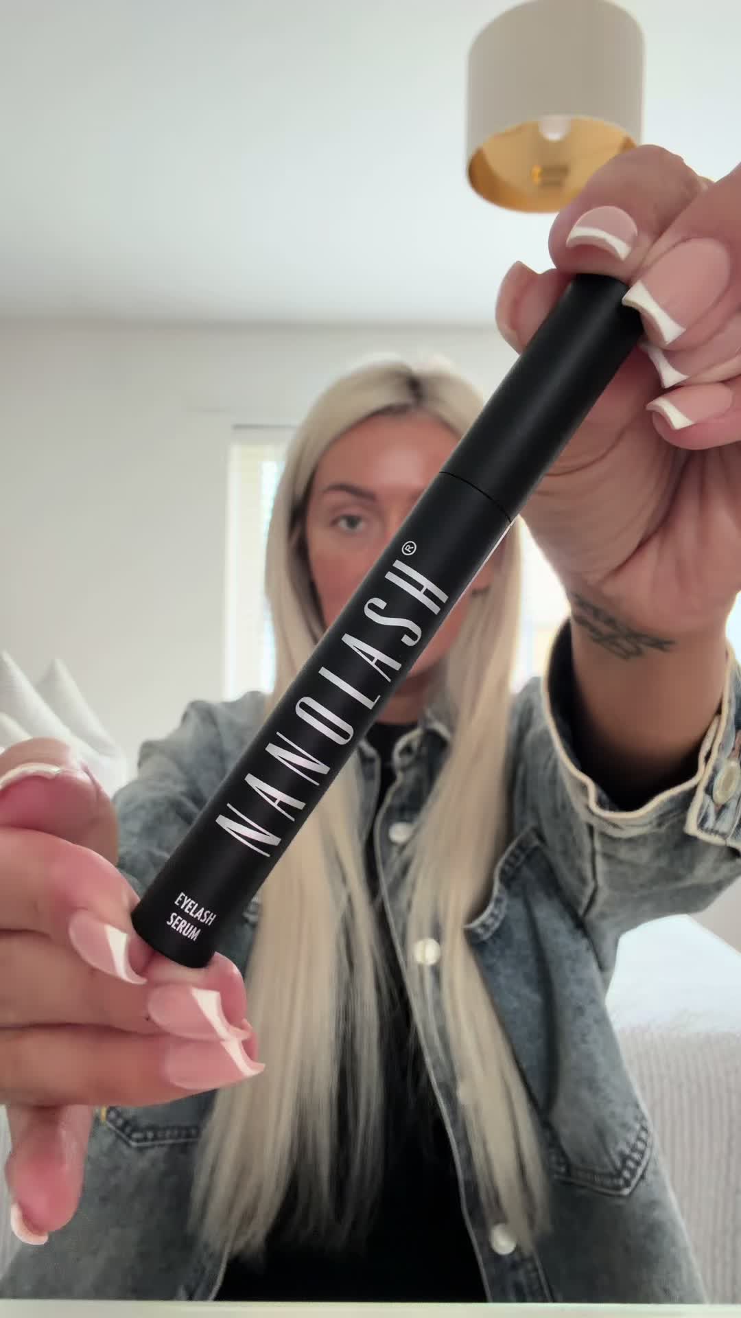 TikTok post by @cleanwith_kayleigh for Nanolash. Caption reads: the nanolash hype is loud for a reason 😍 my....