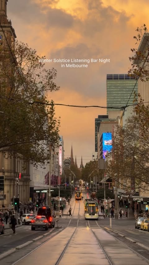 Instagram post by @rayofmelbourne for Visit Melbourne. Caption reads: [...] Solstice Listening Bar Night in....