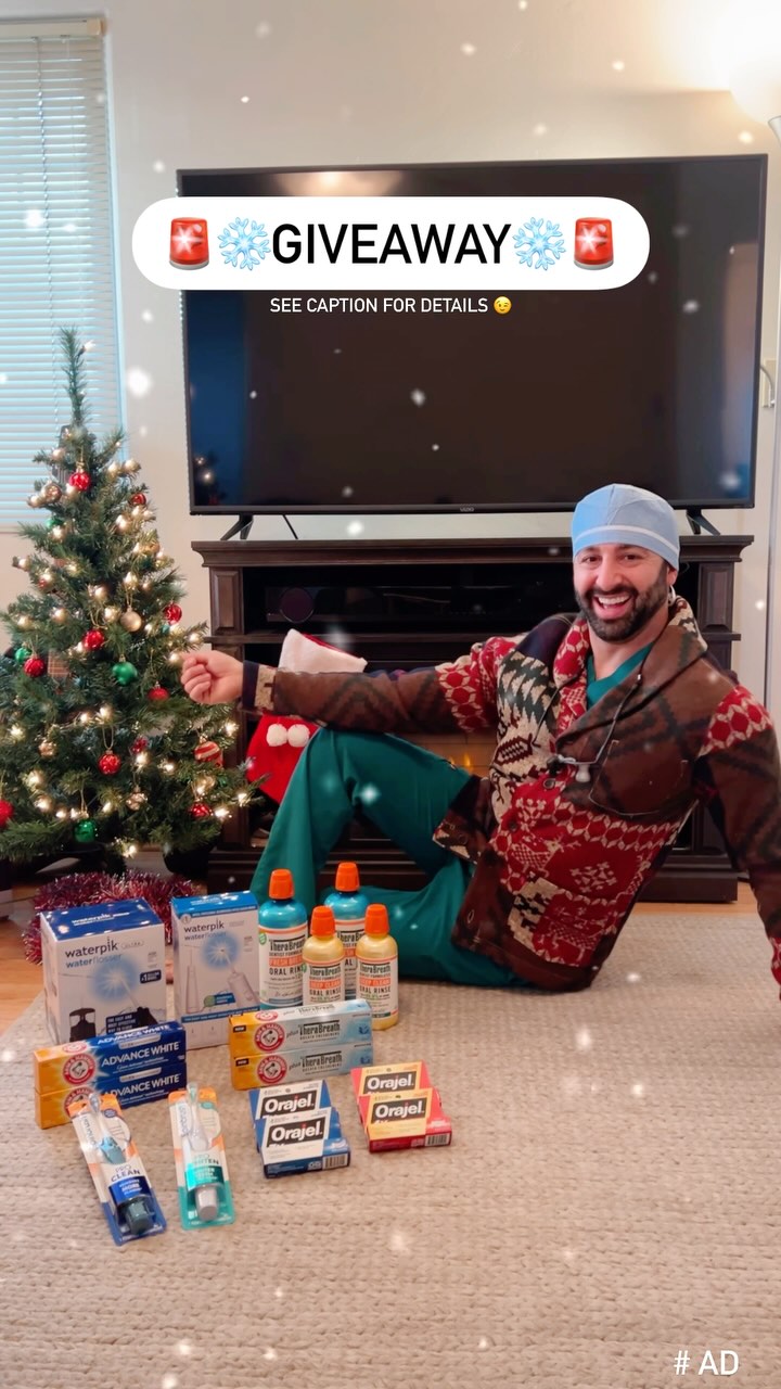 Instagram post by @jerry_rdh for Waterpik. Caption reads: Don’t miss out on this huge oral care giveaway!....