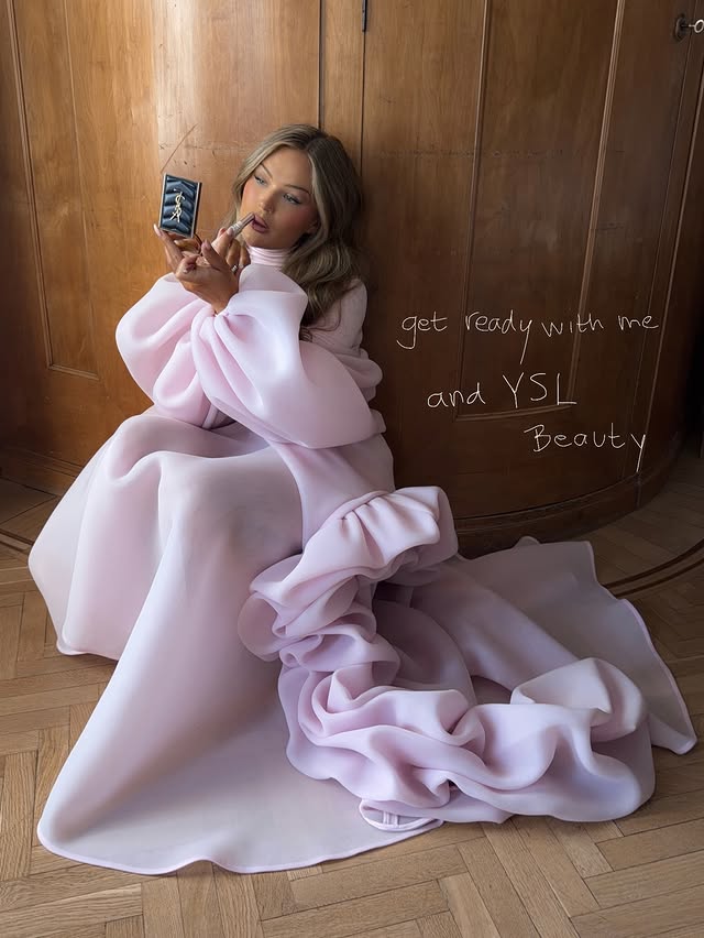 Instagram post by an influencer for YSL Beauty. Caption reads: Paid partnership @yslbeauty | Makeup by YSL Beauty....