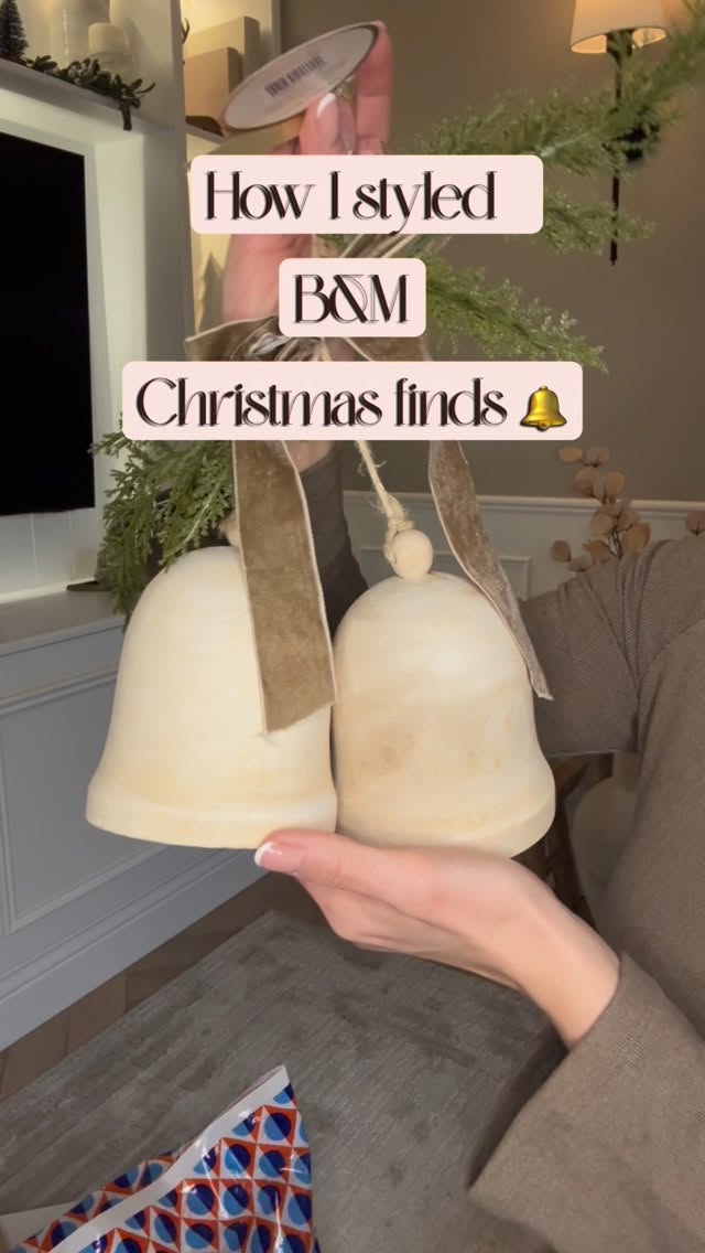 Instagram post by @homepoppylane for B&M Stores. Caption reads: Wasn’t planning on buying more Xmas Decor…. But....