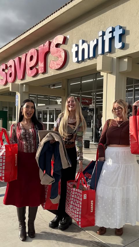 Instagram post by @oddcatt for Savers. Caption reads: [...] you know thrifting is my happy place. 
This....