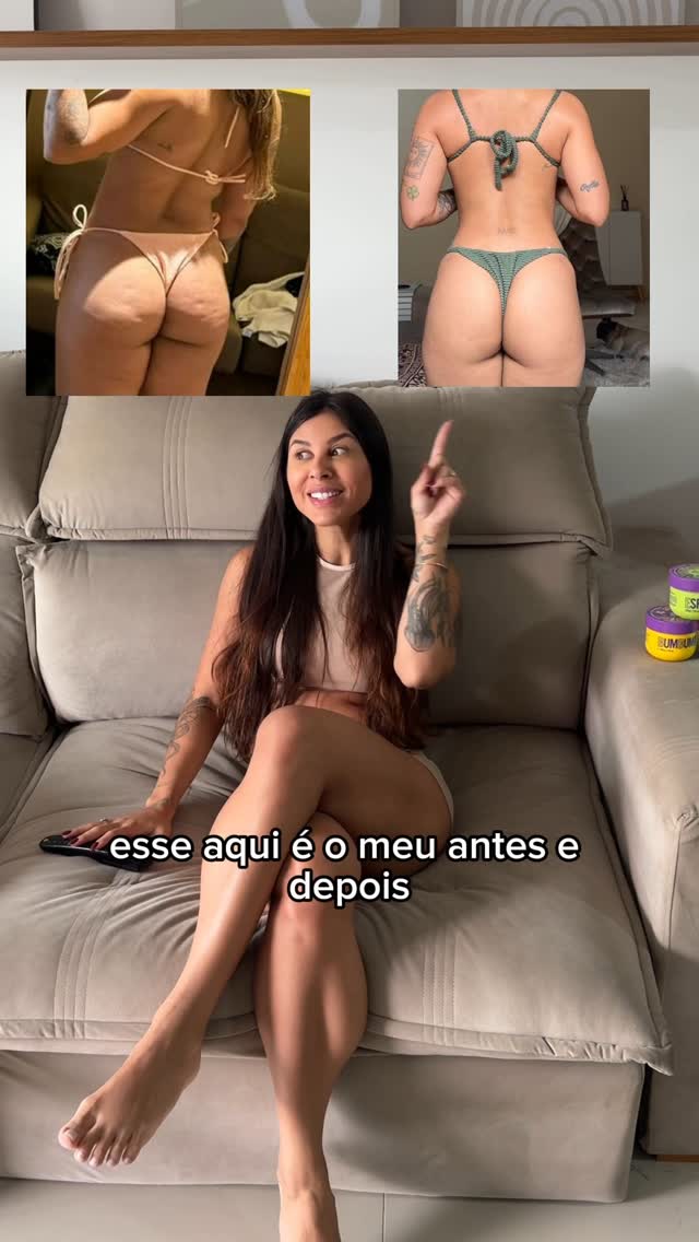 Instagram post by @thaysoaresnutri for Beleza Brasileira. Caption reads: Cupom de desconto: THAYNUTRI 🫶🏻

#bumbumcream....