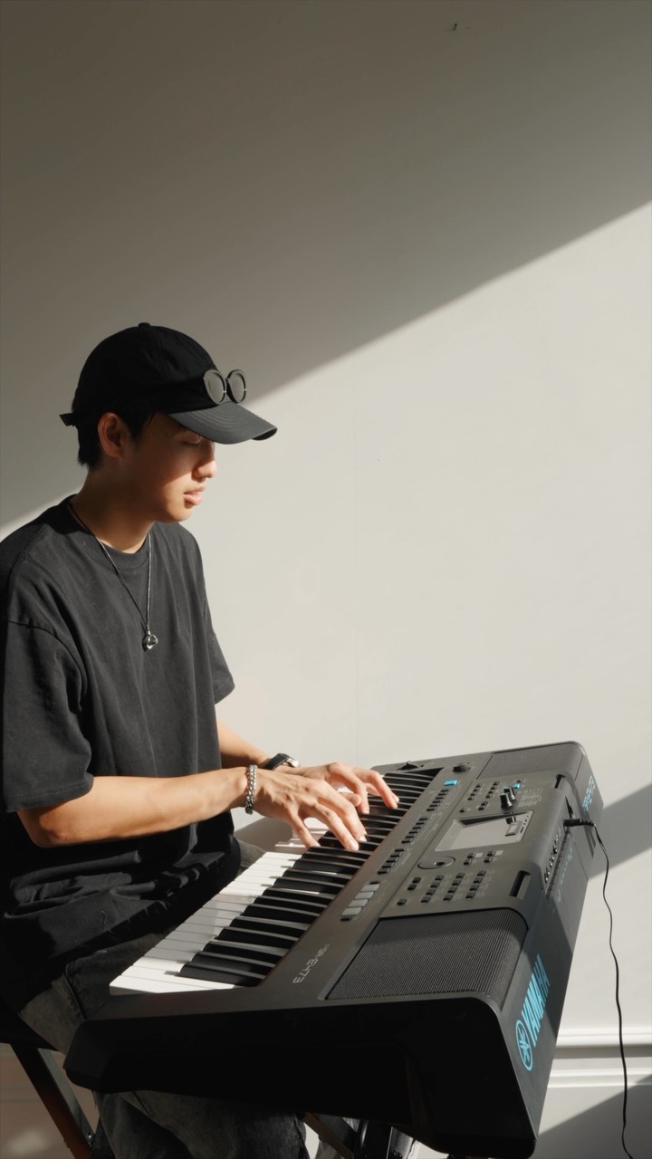 Instagram post by @deanwangmusic for Yamaha. Caption reads: The 1975 - All I Need To Hear....
