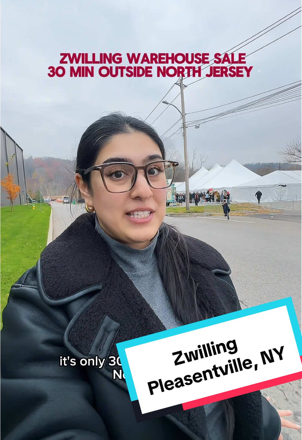 TikTok post by @wandering_with_mariam for ZWILLING. Caption reads: #ad @ZWILLING USA Warehouse Sale is happening NOW....