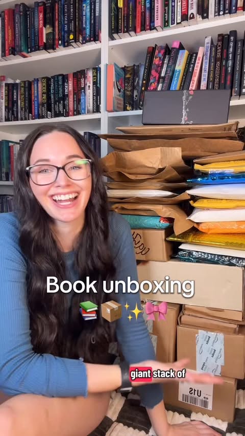 Instagram post by @bethanys_books11 for Epic Reads. Caption reads: Huge book haul! 📚✨ thank you so much to the....