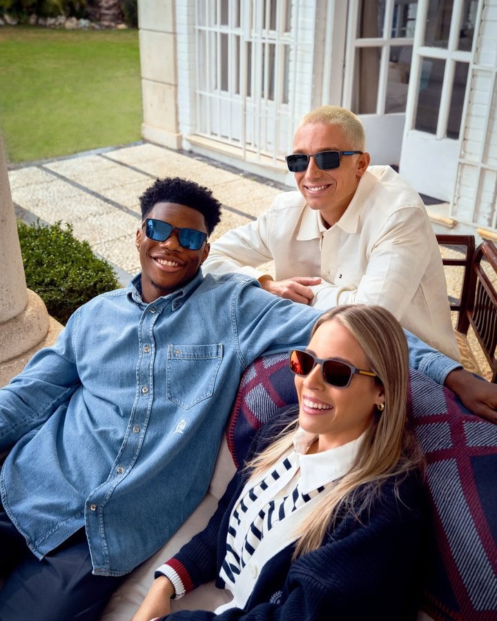 Instagram post by @aurelientchm for Safilo Group. Caption reads: Sun therapy 😎🔜

@tommyhilfiger @safilogroup....