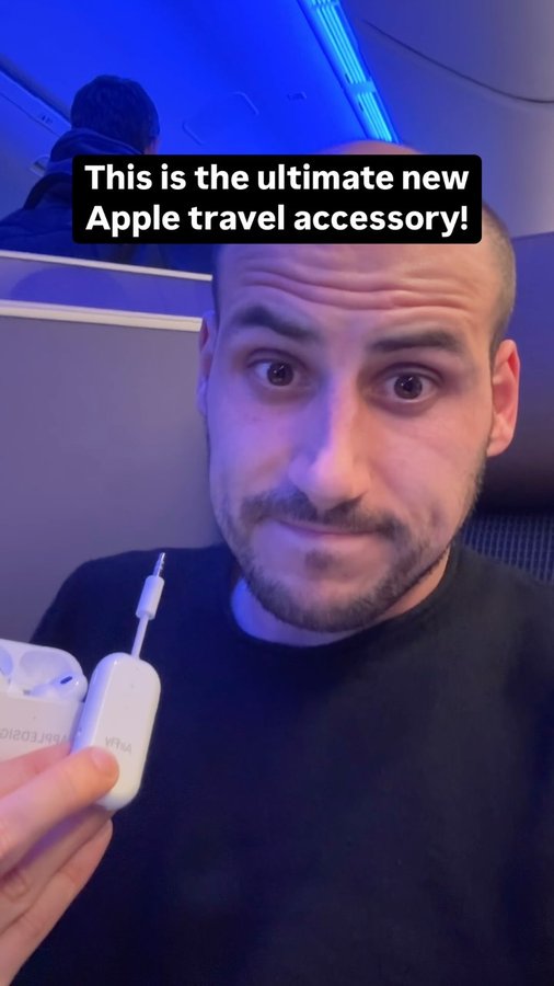 Instagram post by @appledsign for Twelve South. Caption reads: [...] accessory ever again! AirFly Pro 2 by....