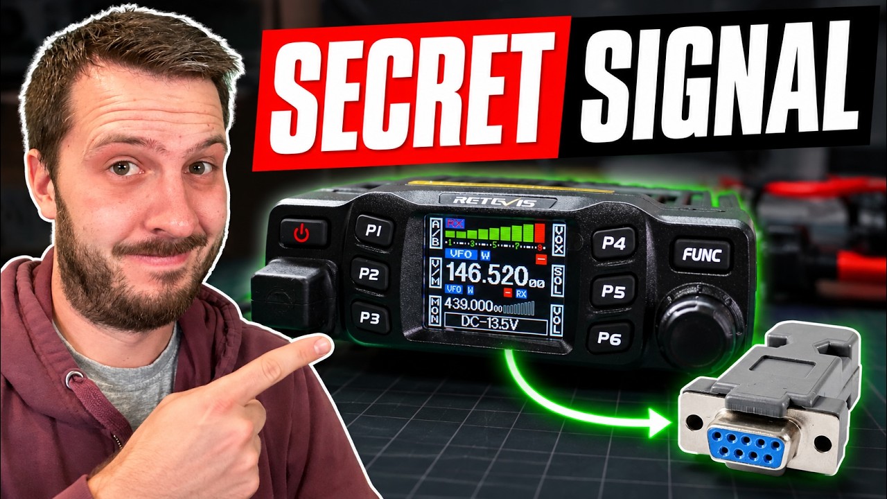 YouTube post by @HamRadioDX for LiTime. Caption reads: I Found a Hidden Signal Inside the Retevis RT95.
