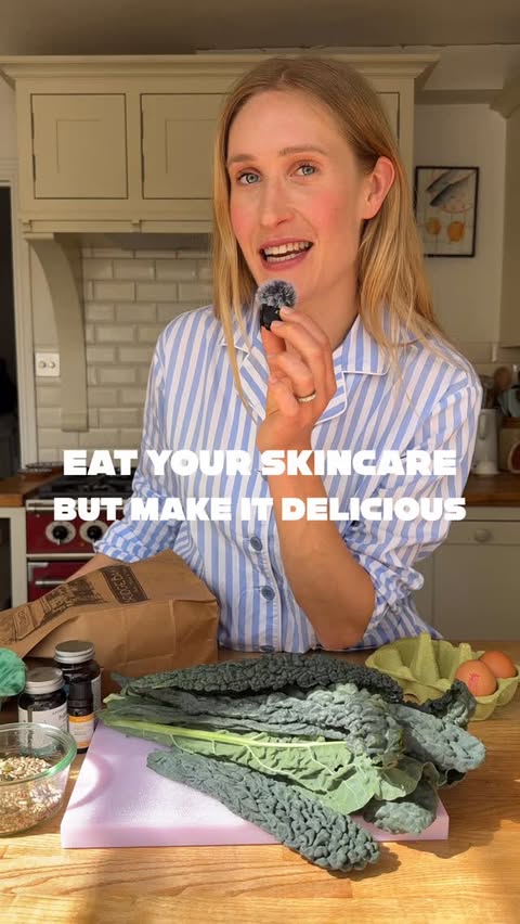 Instagram post by @alexandradudley for AROMA-ZONE. Caption reads: [...] for my skin and gut health. The....