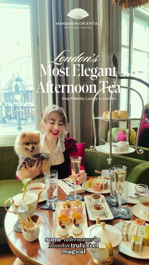 Instagram post by @burcakcelikk for Mandarin Oriental. Caption reads: [...] located within the iconic Mandarin Oriental....