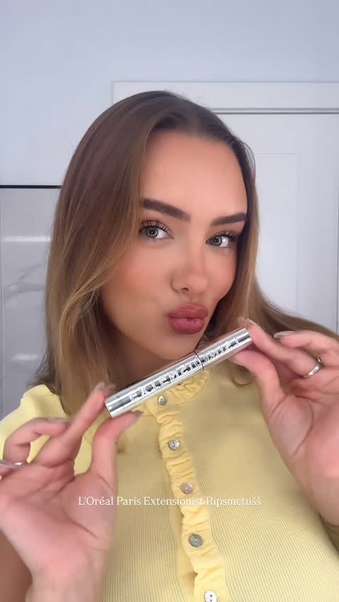 Instagram post by @ada_nelke for L'Oréal Paris. Caption reads: Ma olen ripsmetuššide osas väga valiv, aga....