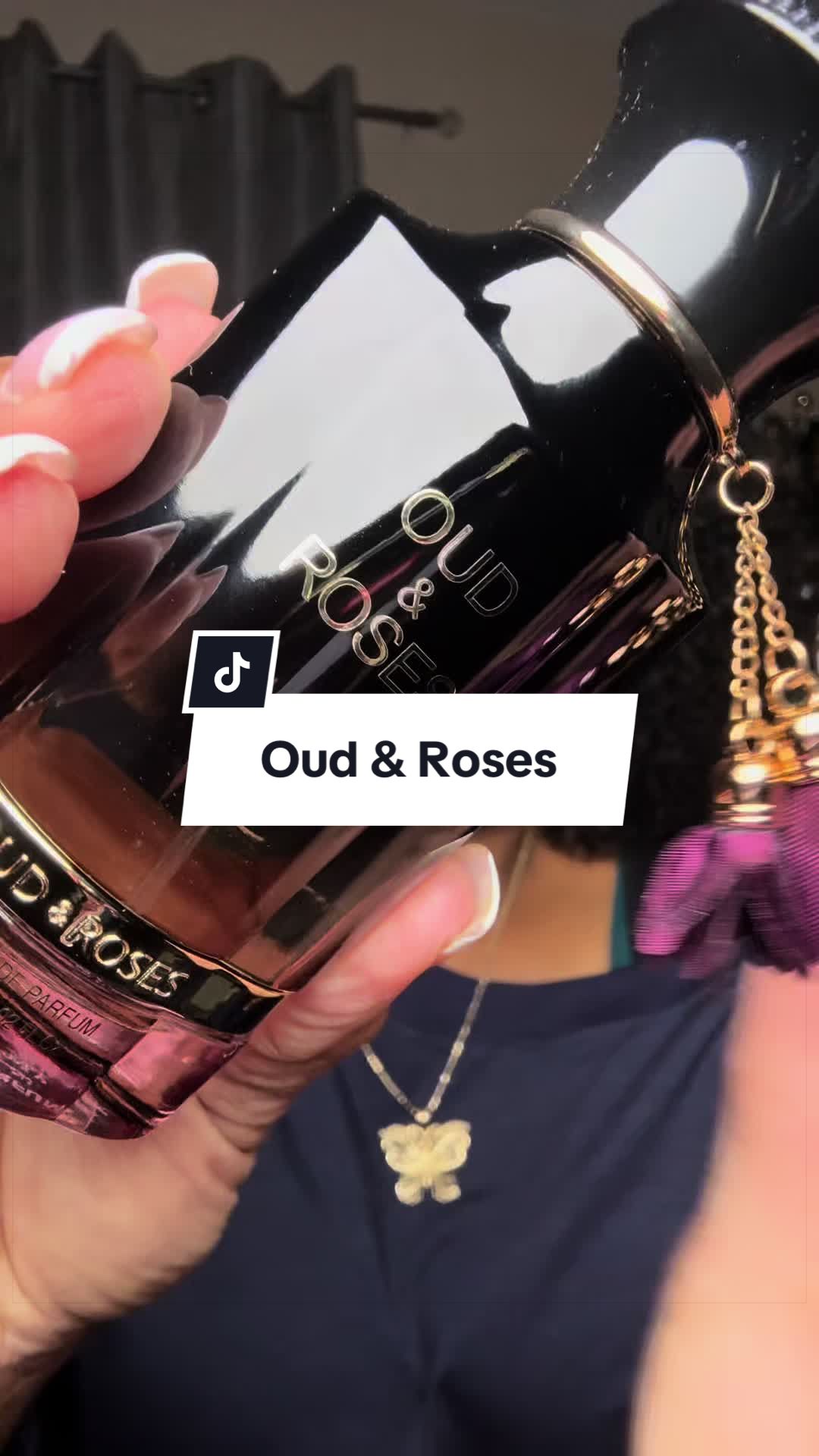 TikTok post by @dupeliaison for PerfumeboxUSA. Caption reads: [...] that makes a statement. 🤎 @perfumeboxusa....