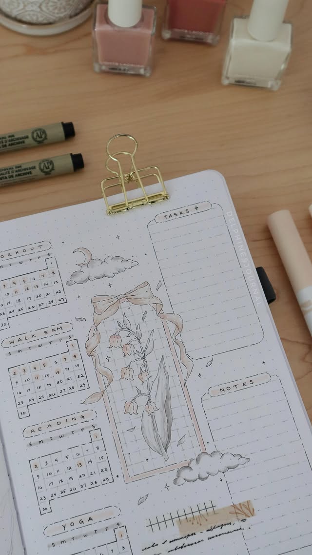 Instagram post by @delphinesjournal for Scribbles That Matter. Caption reads: [...] @leelajournals Stationery: •....