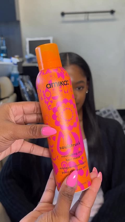 Instagram post by @indiabridges_ for Amika. Caption reads: [...] of having a long maintenance hair....