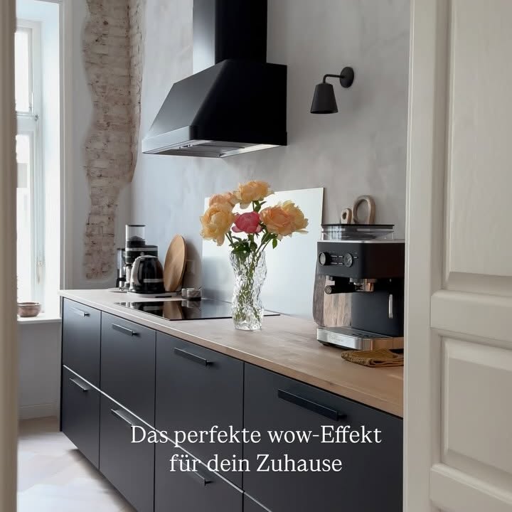 Instagram post by @gruenderzeit_zeit for Kitchenaid. Caption reads: • wow - Effekt für dein Zuhause •
Ich liebe es mit....