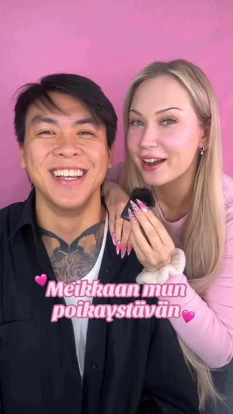 Instagram post by @pinjapotasev for Lyko. Caption reads: [...] Flora Glow Rose Liquid Mask (mainos/saatu....