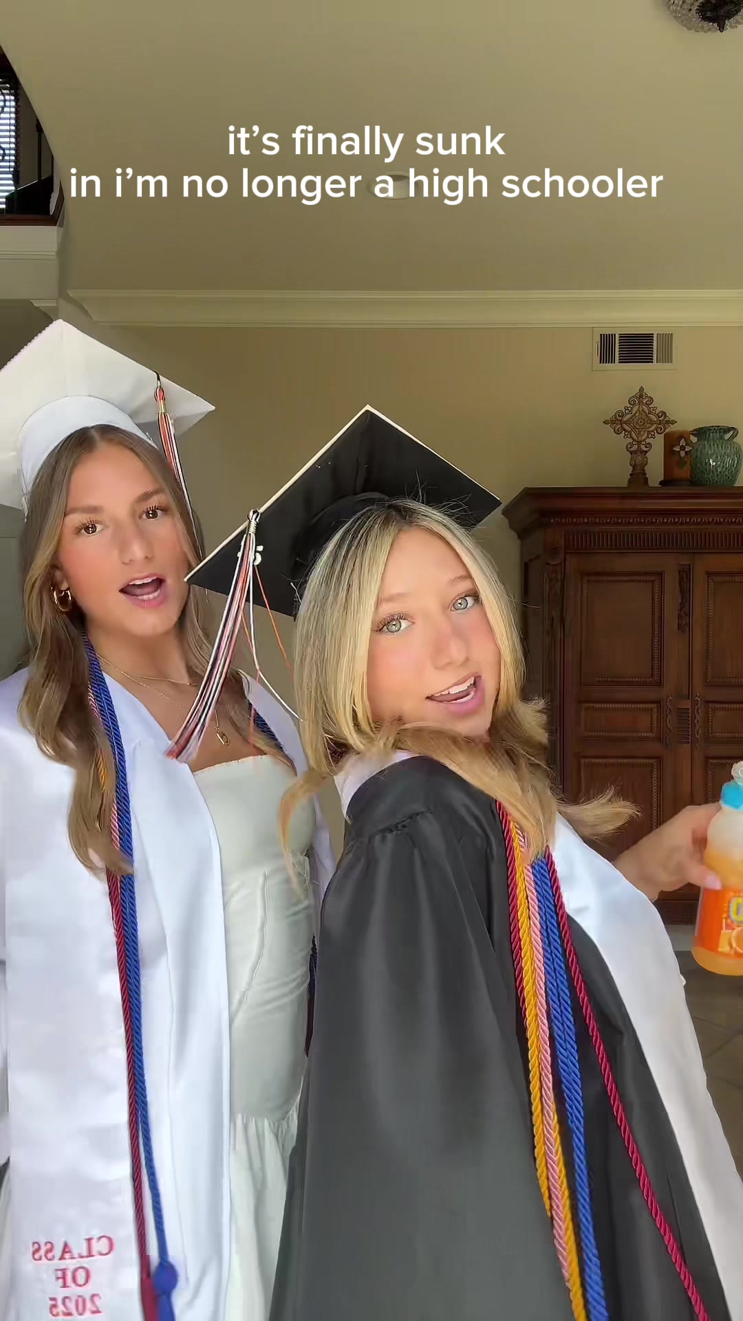 TikTok post by @nicolettedurazzo for SUNNYD. Caption reads: can’t believe I just graduated 🥹@SUNNYD....