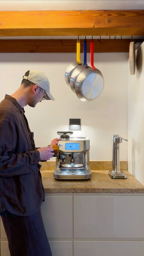 Instagram post by @adenwang for Breville. Caption reads: [...] on my latter art 😂 

I sent the new....