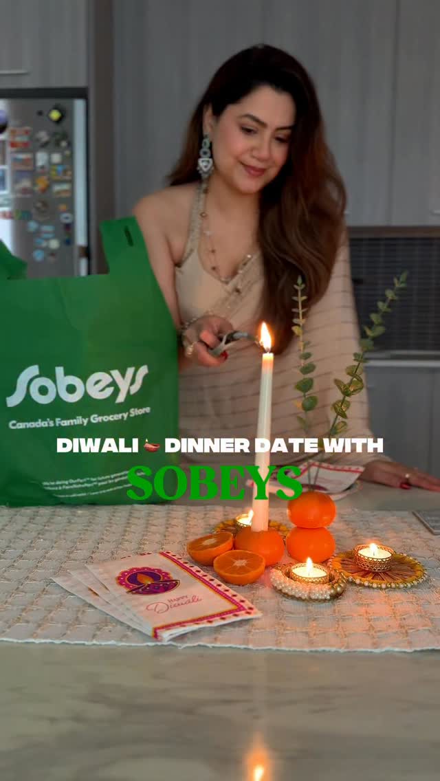 Instagram post by @priyankachandra_official for Sobeys. Caption reads: ✨ Diwali with @sobeys ✨

There’s something about....