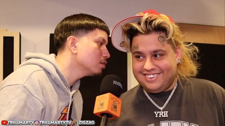 Instagram post by @trillmartytv for Zig-Zag. Caption reads: [...] full video link in bio 
Sponsored by:....