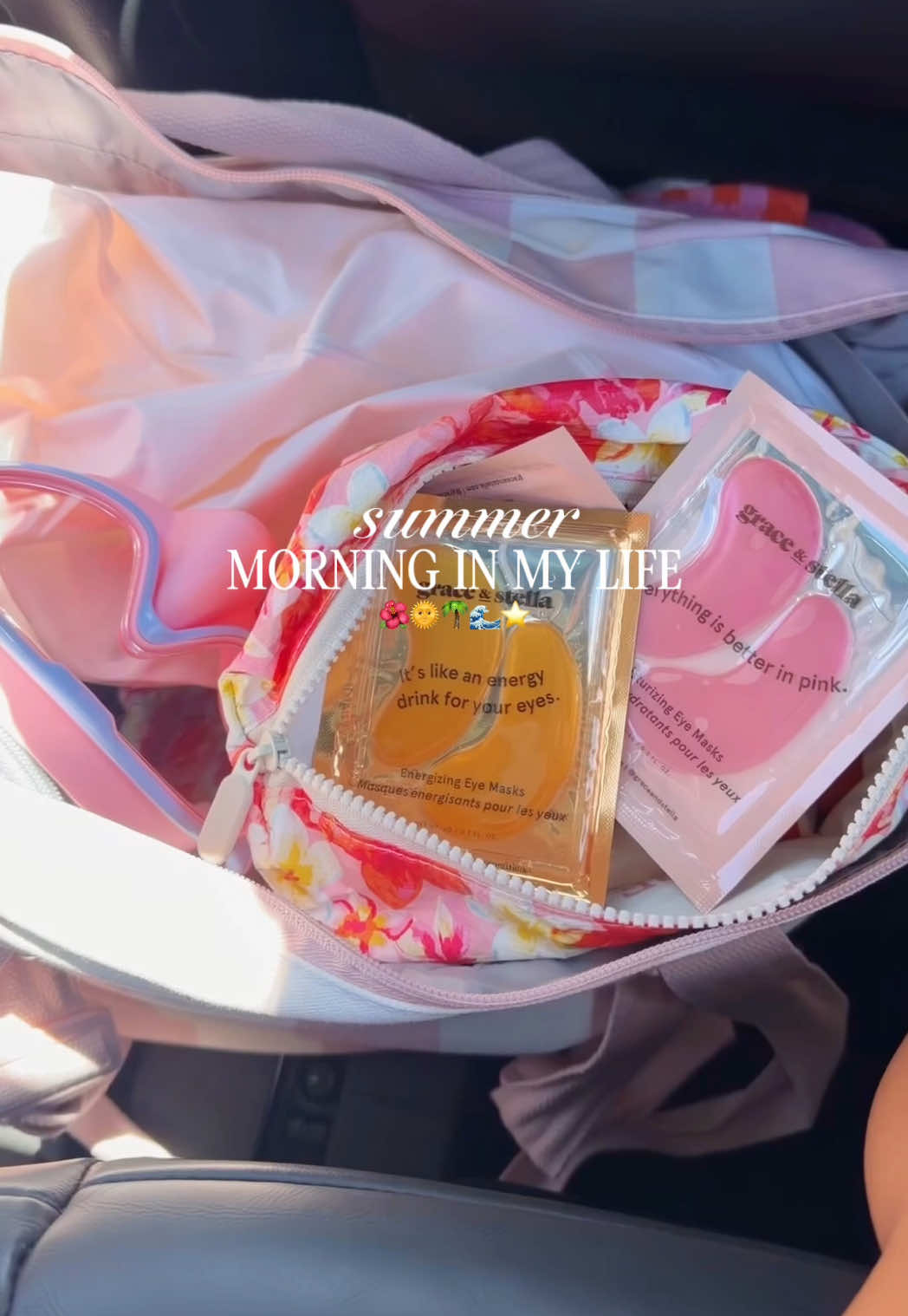 TikTok post by @aniyamariev for Grace and Stella Russia. Caption reads: first day of our girls trip with a much needed....