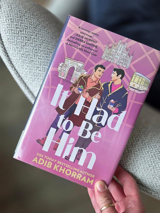 Instagram post by @book.ishjulie for Grand Central Publishing. Caption reads: There is something utterly magical about Adib....