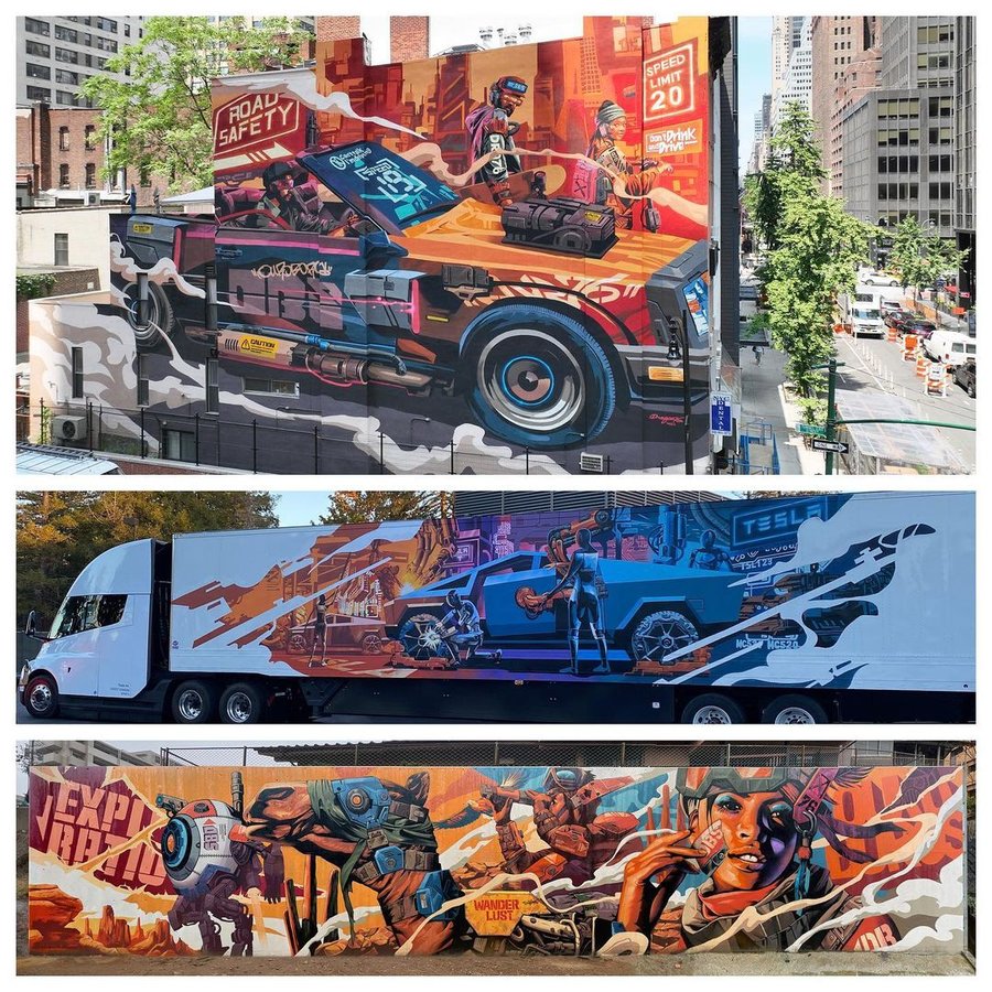 Instagram post by @dragon76art for Secret Walls. Caption reads: I was able to have a lot of experiences this year....