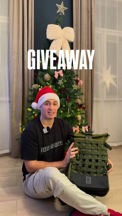 Instagram post by @fixiecorner for Chrome Industries. Caption reads: 🎉WINNER  @eyesoflndn 🎉

‼️Giveaway....