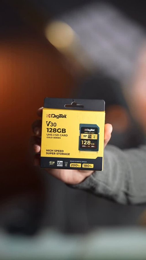 Instagram post by @sahildhalla_official for Digitek. Caption reads: Avoid These Camera Mistakes & Choose Right Memory....