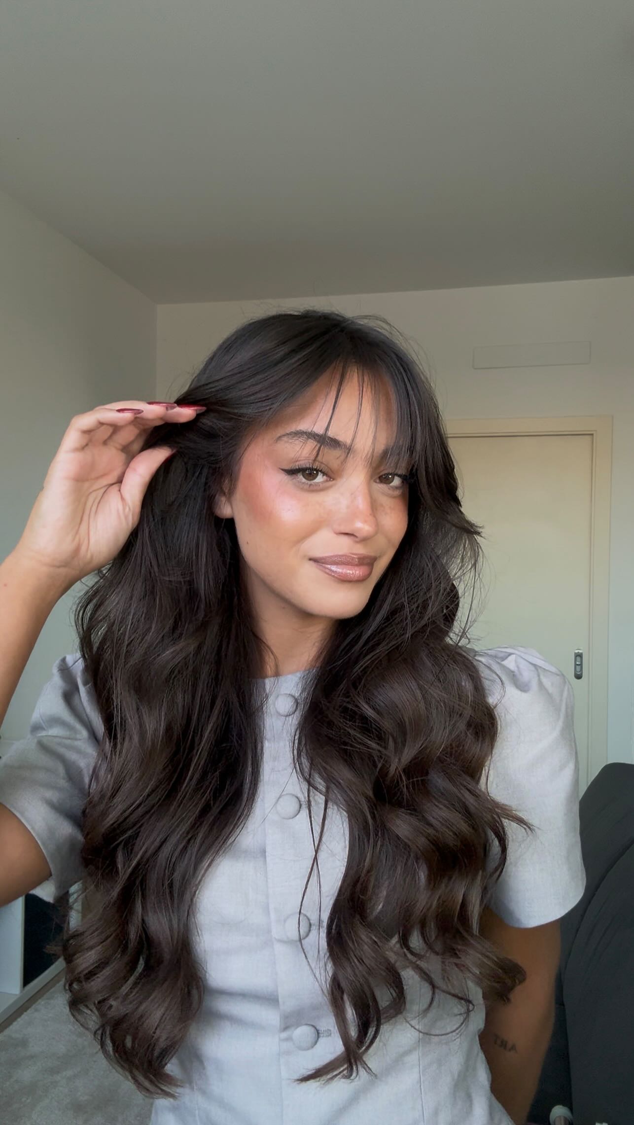 Instagram post by @giorgia.malerba for Bellissima. Caption reads: Realizziamo insieme questa meravigliosa piega con....