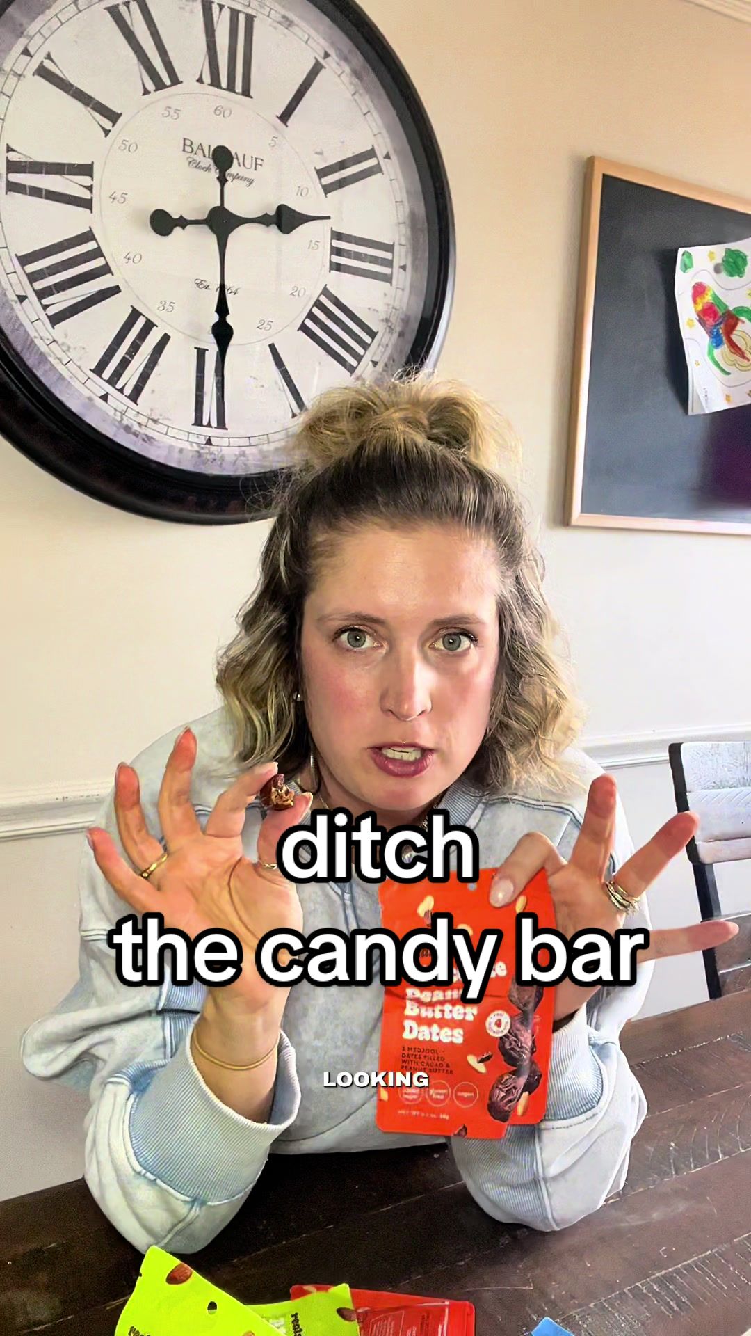 TikTok post by @mamabrielleof3 for Realsy. Caption reads: [...] realistic healthy snack for busy moms.....