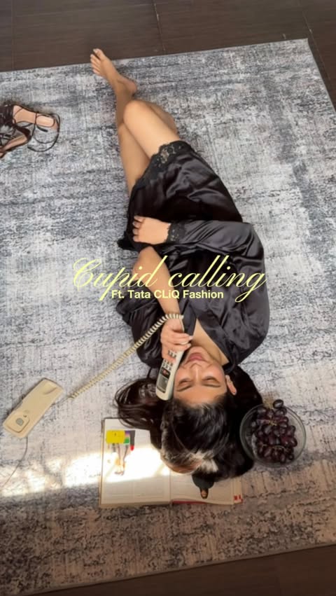 Instagram post by @trinaya_._ for Tata CLiQ. Caption reads: [...] and carrying a @guess bag — both from Tata....