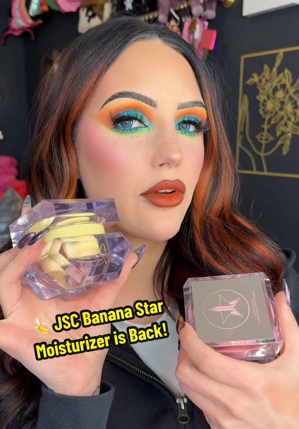 TikTok post by @ashleysummarell_ for Jeffree Star Cosmetics. Caption reads: The @Jeffree Star Cosmetics Banana Star [...].