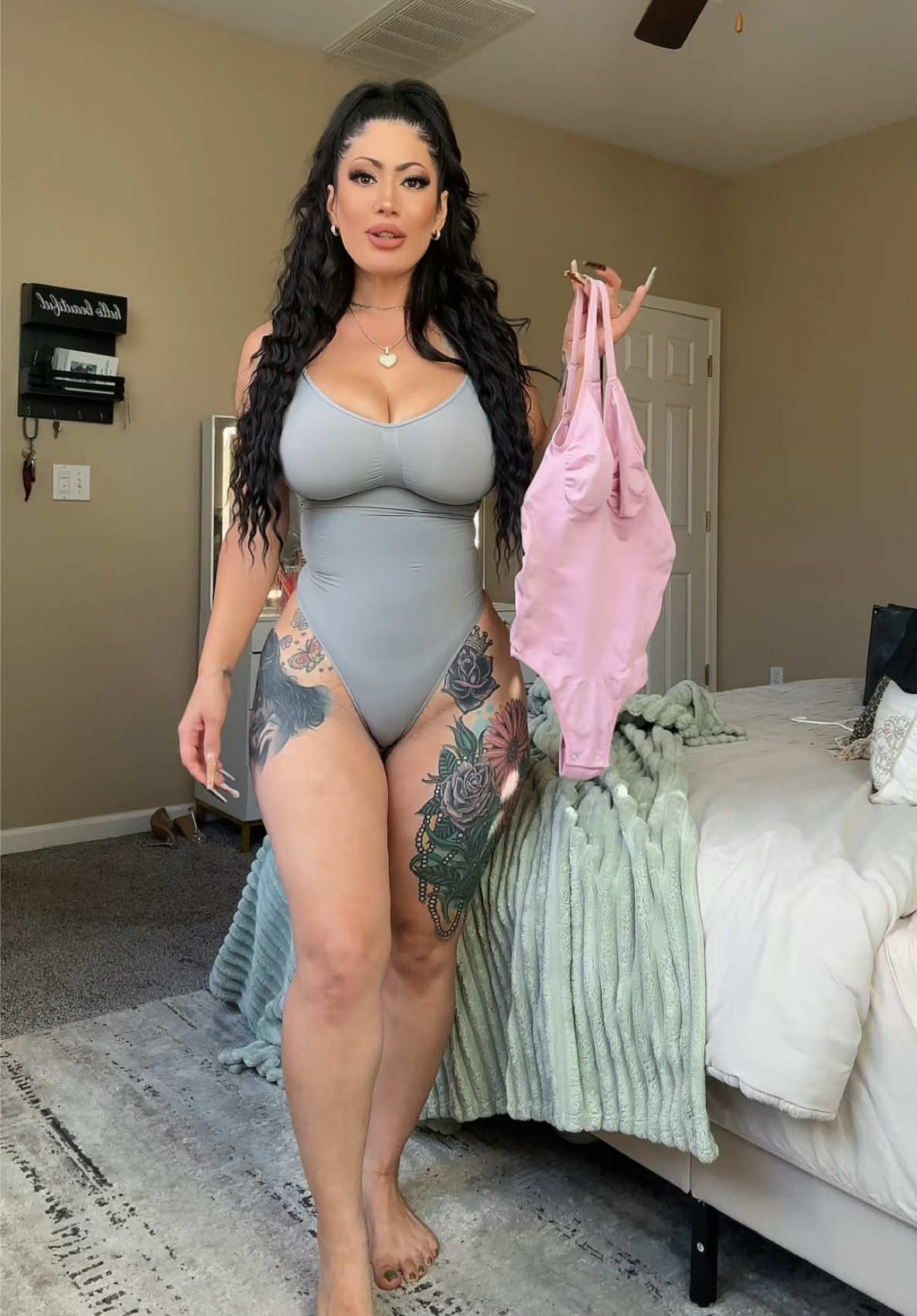 TikTok post by @tiff_tokz for Feelingirl. Caption reads: @FeelinGirl LLC #feelingirl #bodysuit [...].