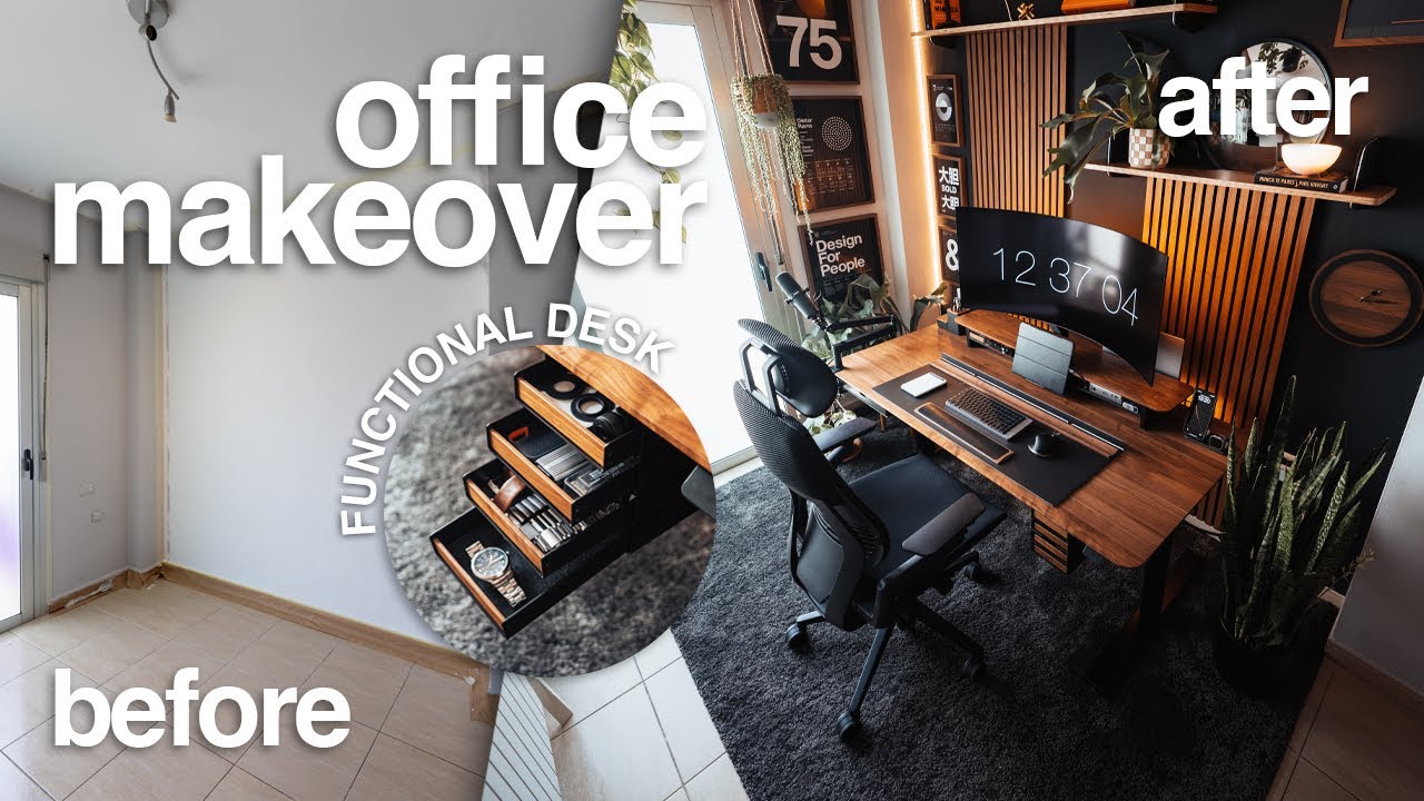 YouTube post by @matdilisio for Grovemade. Caption reads: Building The ULTIMATE Desk Setup | 2025 Home....