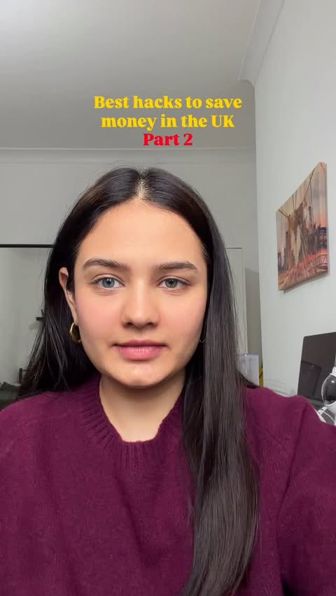 Instagram post by @vaishalianand23 for Trainline. Caption reads: This is Part 2 of money saving hacks in the UK....