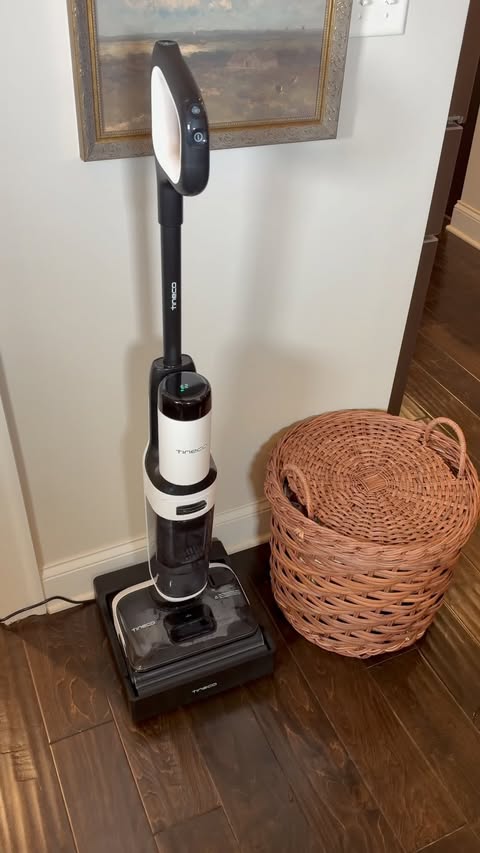 Instagram post by @decorcrushdaily for Tineco. Caption reads: [...] clean every corner of your home with the....