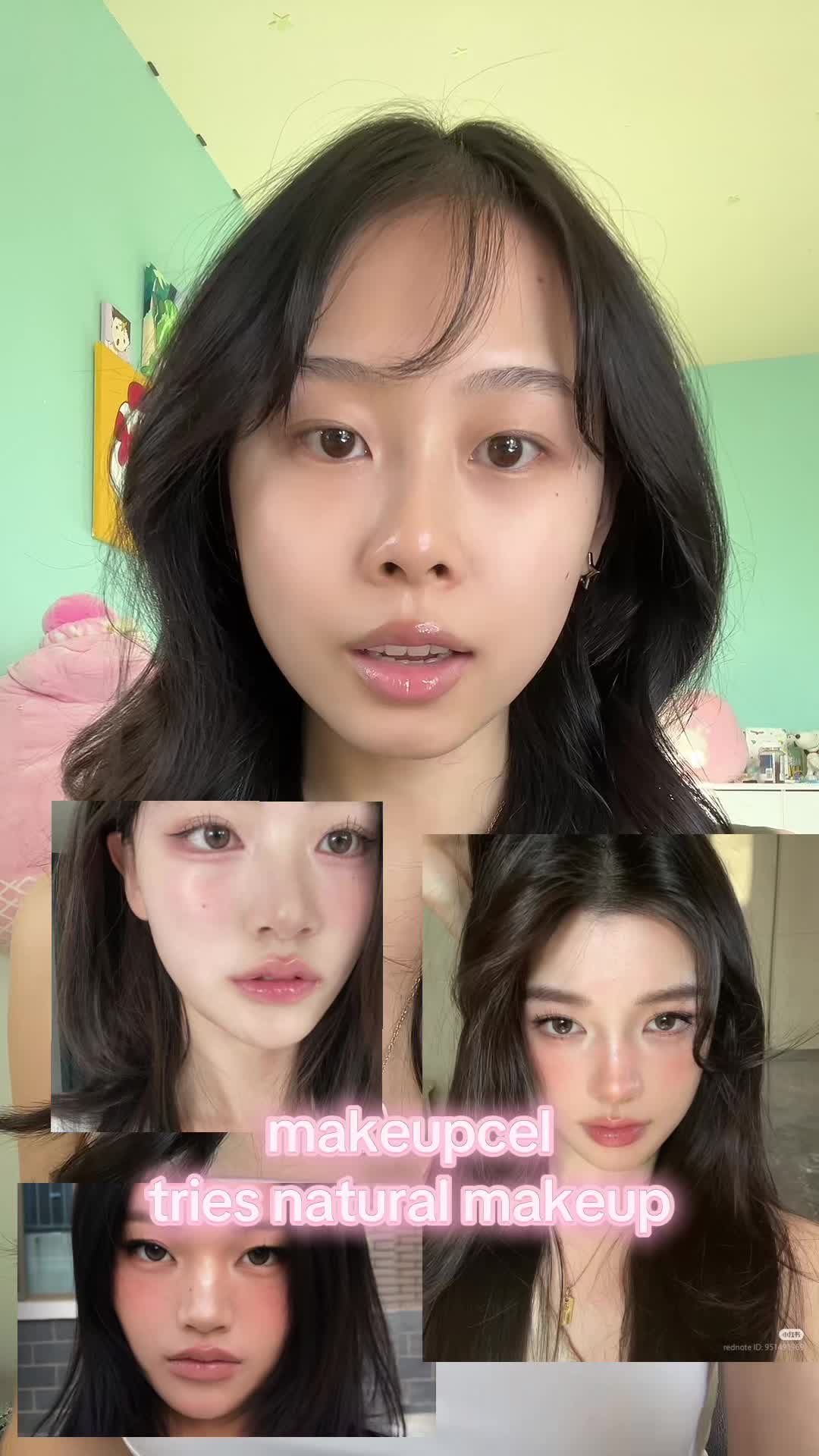 TikTok post by @kiwxwi for Revlon. Caption reads: trying out natural effortless makeup!  products....