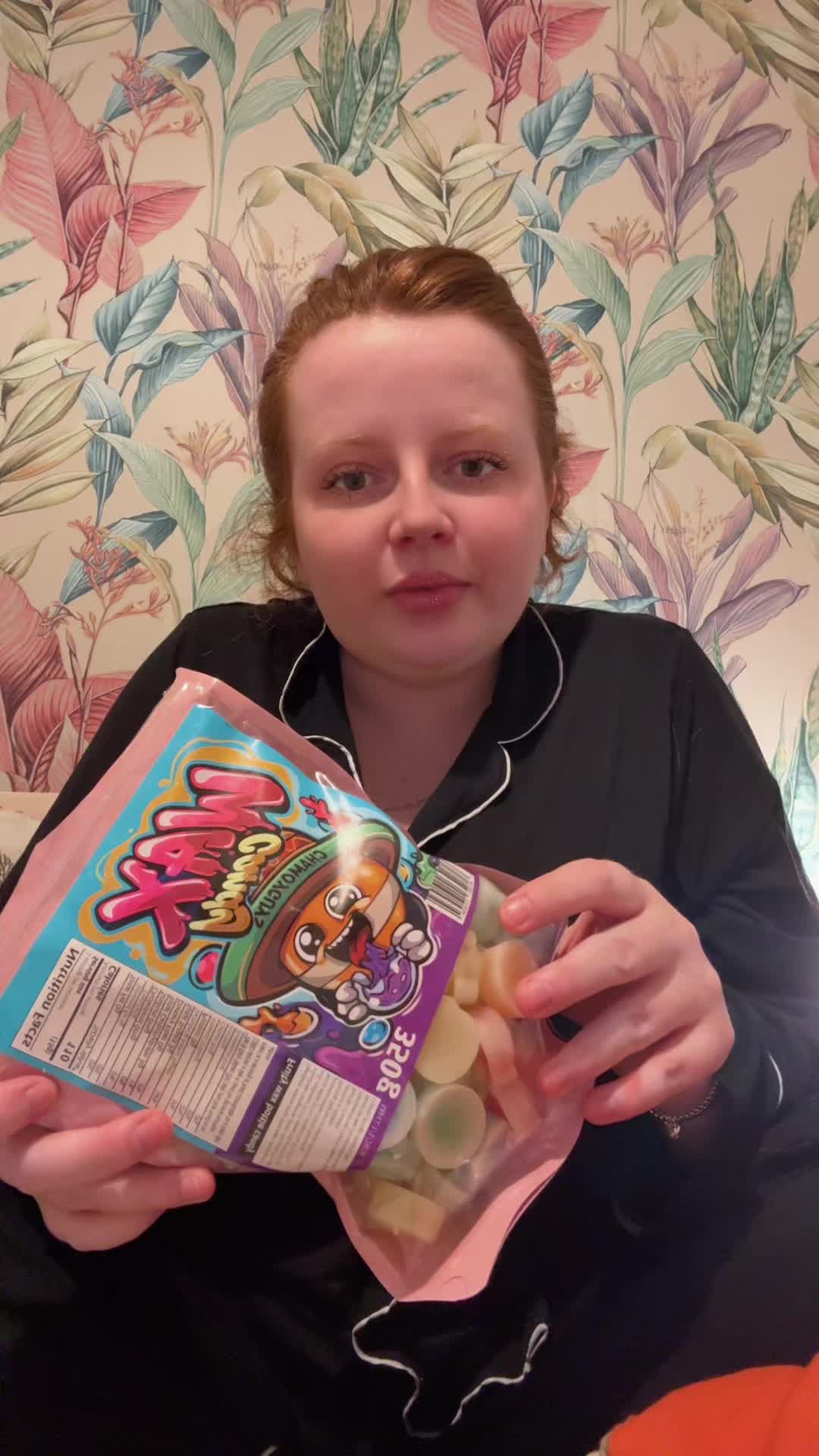 TikTok post by @laurenmarieduffy for ChamoyGuysUK. Caption reads: Wax candy 🍬 @ChamoyGuysUK #Fyp #waxcandy #sweets....