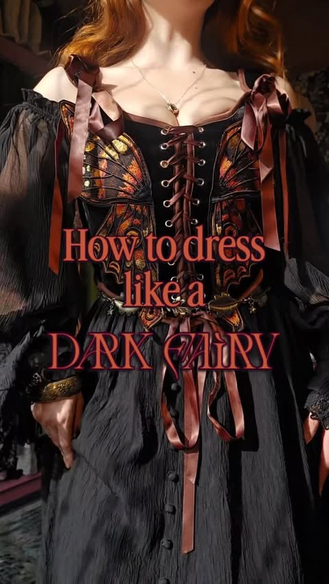 Instagram post by @ditsy_floral for Restyle.pl. Caption reads: [...] calling dress and Ignis Moth corset....