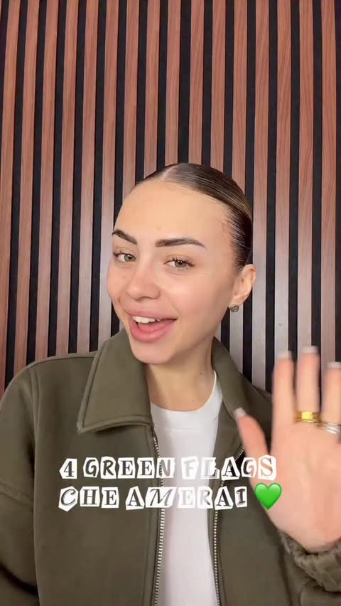 Instagram post by @gaia_rago for Mugler. Caption reads: 4 GREEN FLAGS CHE AMERAI 💚 @kiehlsitaly....