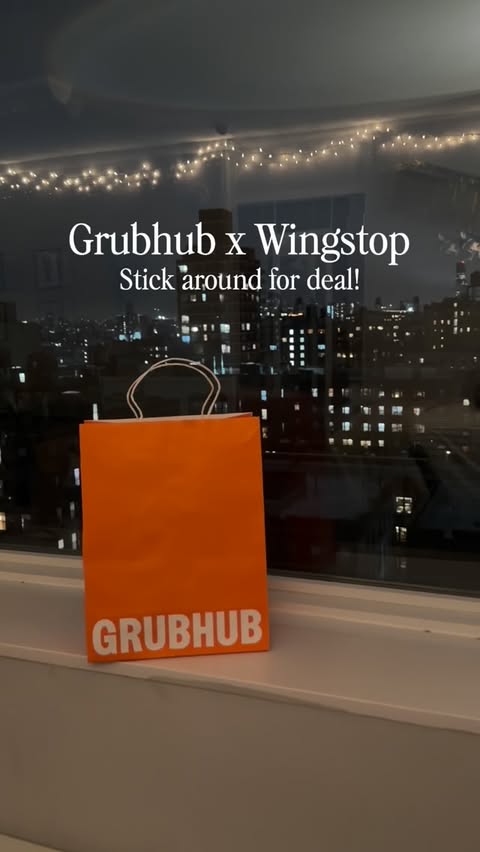 Instagram post by @gavholcombe for Grubhub. Caption reads: #ad College students: Grubhub+ Student gets you....