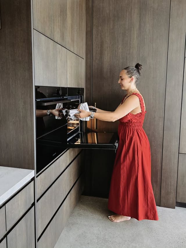 Instagram post by @_timasavea for Samsung New Zealand. Caption reads: A little look at the @Samsungnz appliances keeping....