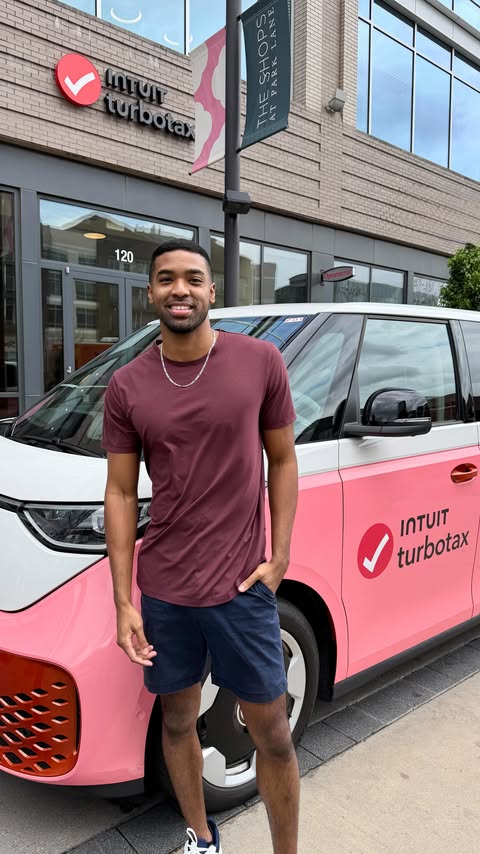 Instagram post by @ivanbhall for Intuit TurboTax. Caption reads: April 15 tax deadline is coming up fast! I joined....