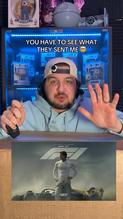 Instagram post by @bigscreenberkan for Apple TV. Caption reads: THE AURA THIS MOVIE HAS IS UNMATCHED 🤯 #f1....