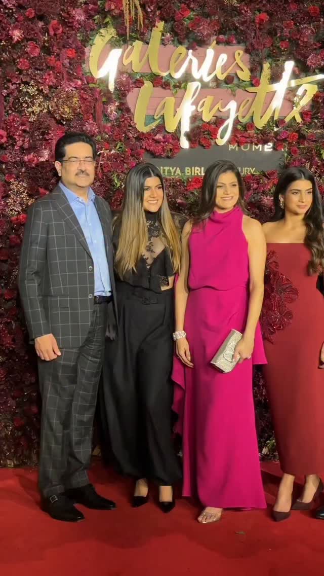 Instagram post by @yogenshah_s for Galeries Lafayette. Caption reads: A star-studded family moment at Galeries Lafayette....