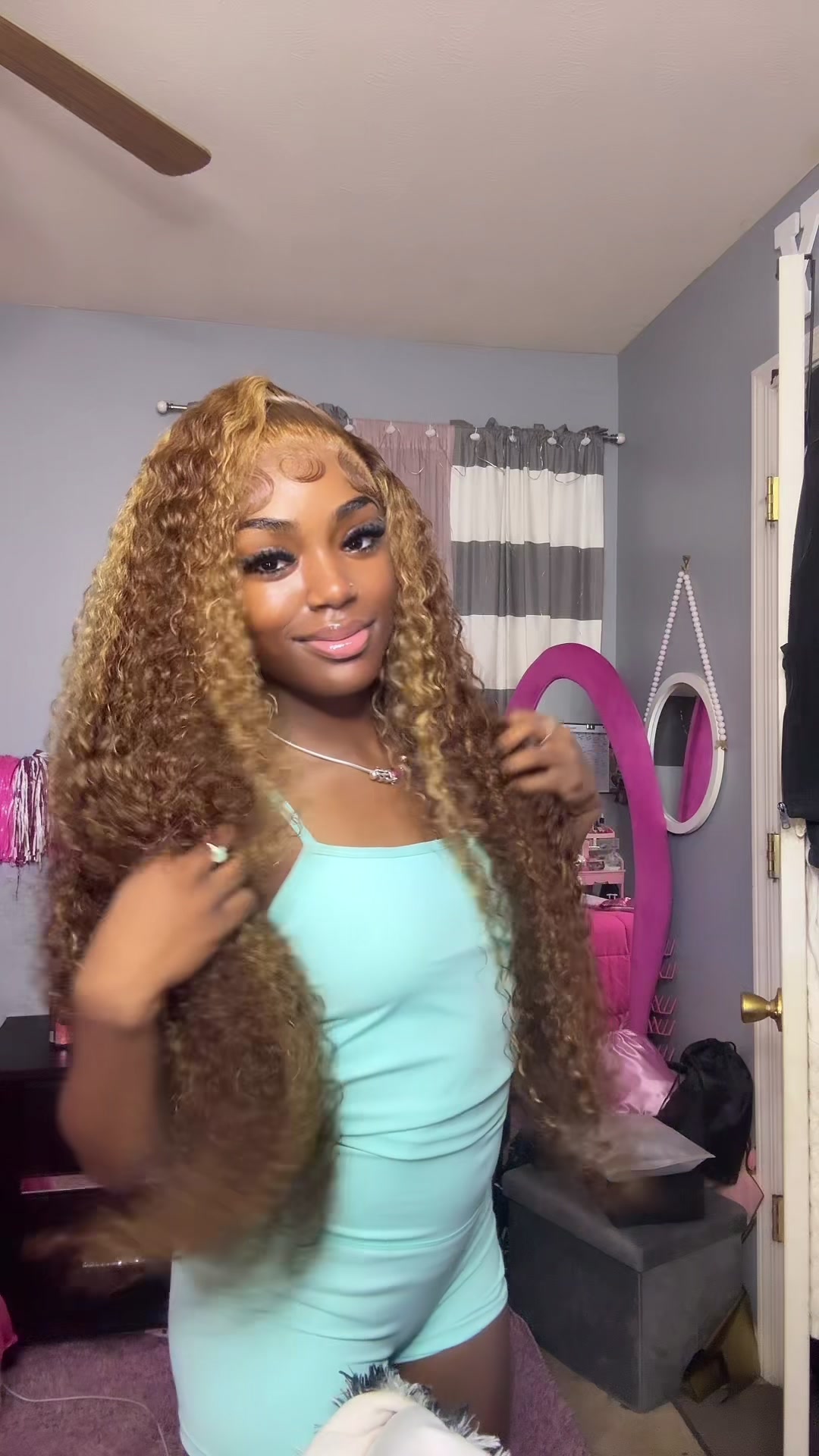 TikTok post by @someprettylibra102 for Zlike Hair. Caption reads: I’m addicted literally 😍😍 @Zlike Hair Store.