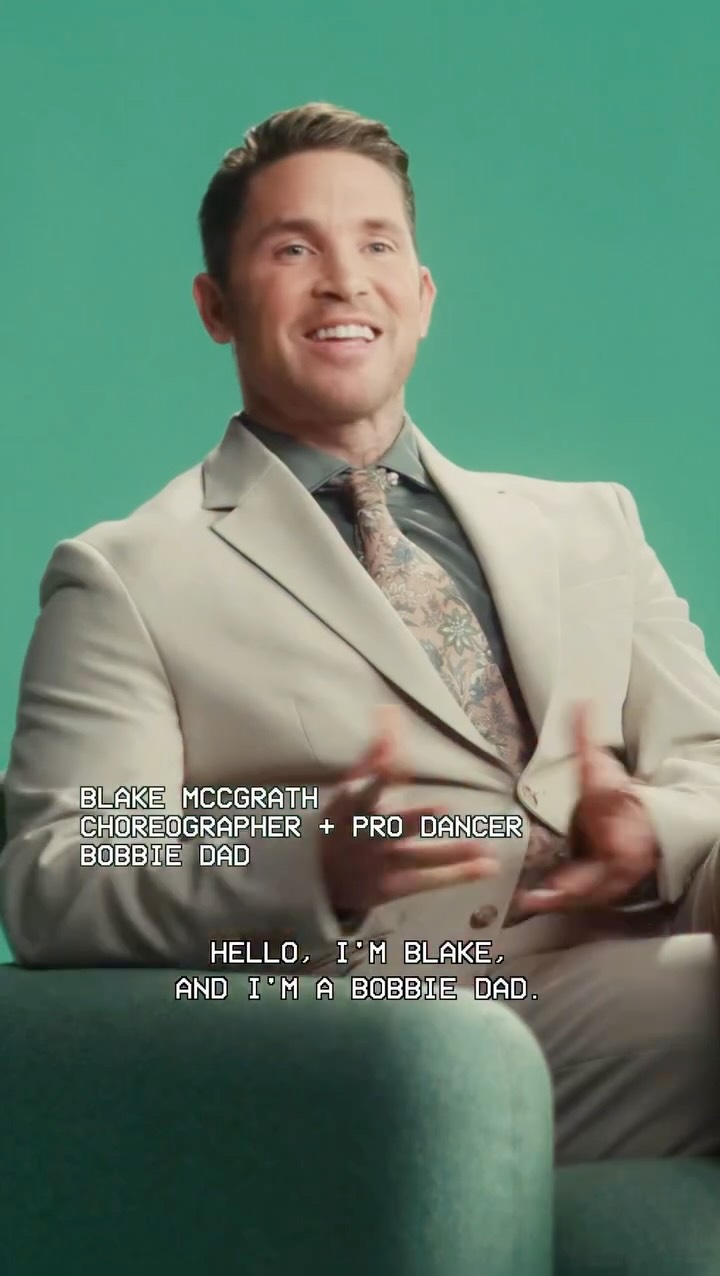 Instagram post by @blakemcgrath for Bobbie. Caption reads: I am truly so grateful to be a part of this....