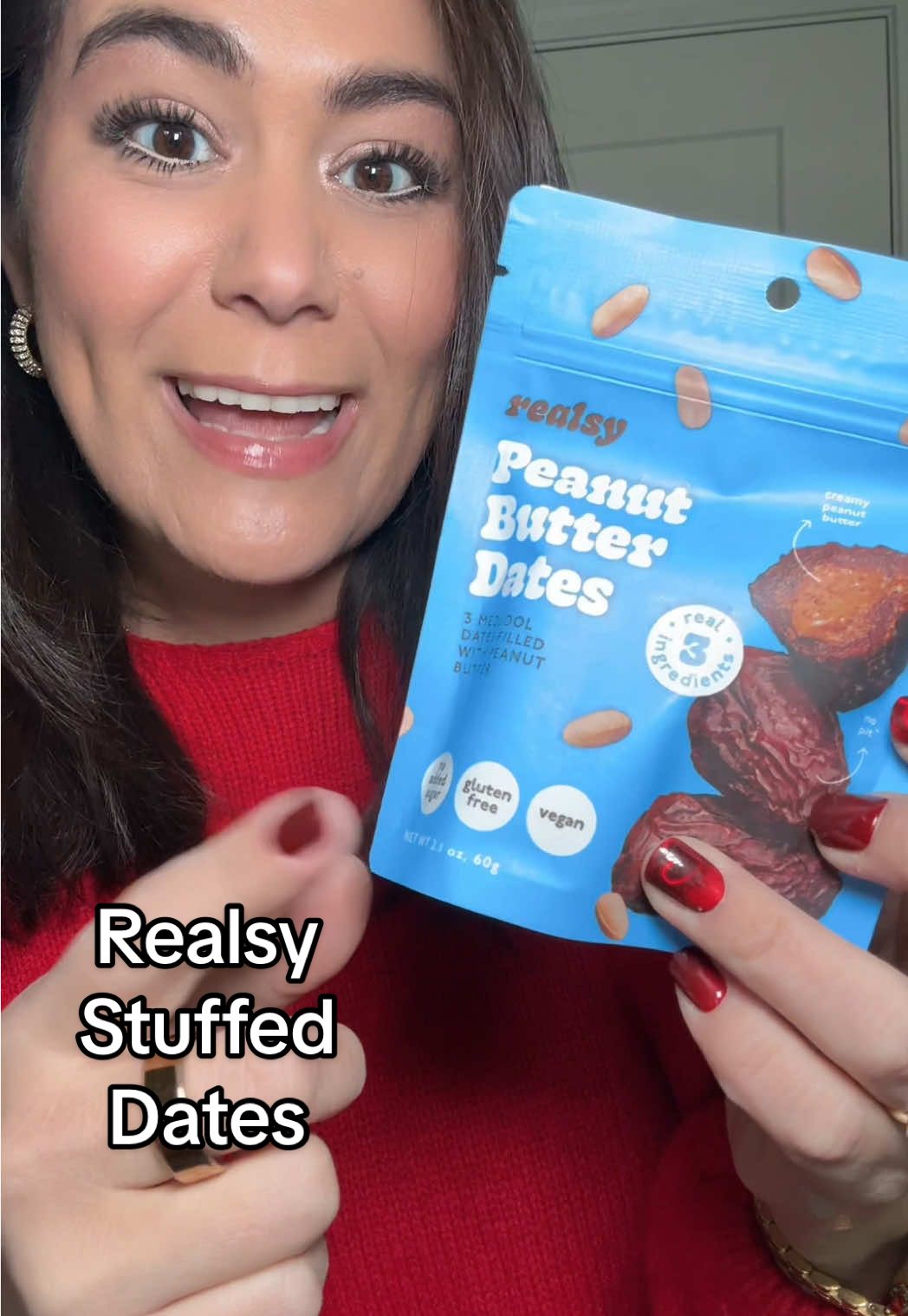 TikTok post by @keepupwiththeroses for Realsy. Caption reads: [...] is the snack I didn’t know I needed. @realsy....